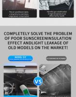 Cubierta De Parabrisas Para Coche Sunshade Plegable Para Tesla Model 3 Model Y 2023 Protección Solar Para Ventana Frontal - details 4