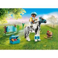 Poni Lewitzer PLAYMOBIL country caballos (70515) entrenamiento de pony blanco y negro con jinete y accesorios para montar a caballo - details 1