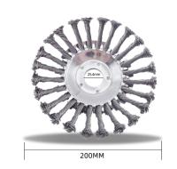 Metal Brush Cutter Head, Universal Brush Cutter Head, Heavy Duty Steel Wire Tray (8 Inch, 200x25.4mm) - details 0