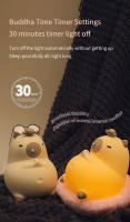 Lámpara De Noche Recargable De Silicona Con Diseño De Capibara Cartoon Luz De Mesa Para Dormitorio Regalo Para Niños Iluminación Nocturna Para Dormir - details 38
