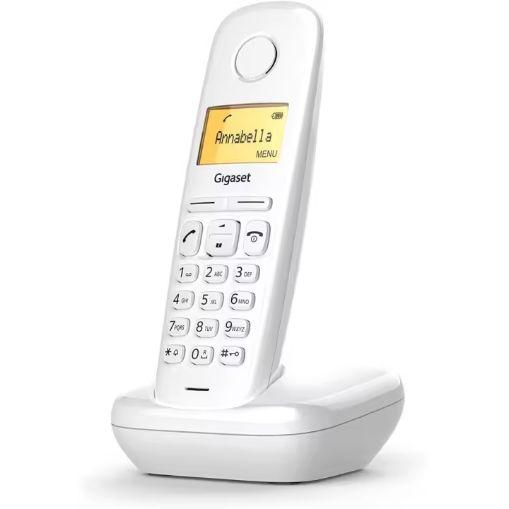 Teléfono Inalámbrico Gigaset A170/ Blanco Agenda de 50 Contactos - 1