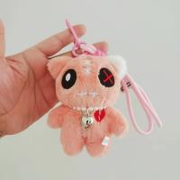 Llavero De Peluche Alienígena Con Ojos Grandes Accesorio Para Bolsos Y Parejas Regalo De Animal De Peluche Colgante Para Llaves - details 9