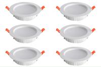 Focos LED empobles de 6 pulgadas, 5 W, Aperture de 7 to 8 cm, Luz LED empobles Plana, Luz radiante LED para baño, 3000/4000/6000 K, Luz Colgante para pasillo, baño, sala de estar, Cocina y dormitorio - details 1