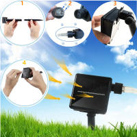 Luces De Hidraulicidad Solar LED Para Decoración De Fiestas Navideñas Y Bodas Al Aire Libre Cadena De Luces De Meteorito Showers Guirnalda De Farolillos Para Exterior - details 4