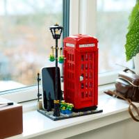Bloques De Construcción De Teléfono De Londres Rojo 1460Pcs Compatible Con 21347 Decoración Para El Hogar Juguetes Para Niños Regalo De Cumpleaños - details 3