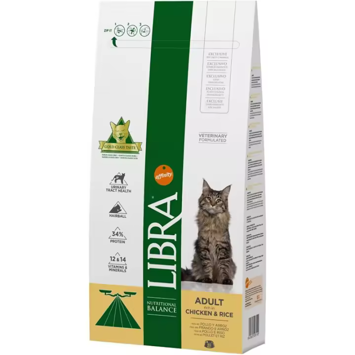 Libra adult pollo y arroz gatos 1,5 kg pienso para gatos Affinity - 1