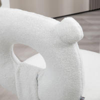HOMCOM Silla de Escritorio Moderno de Borreguillo Silla Giratoria Infantil con Asiento Ajustable en Altura y Respaldo en Forma de Oso Carga 120 kg - details 2