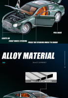 Modelo De Coche De Escala 1:24 Continental GT En Aleación Con Función Retroceso Y Luz Sonido Coche Deportivo De Metal Simulación Regalo De Colección Con Chasis Plástico Neumáticos De Goma Tamaño Aproximado 20.5*9*6CM - details 3
