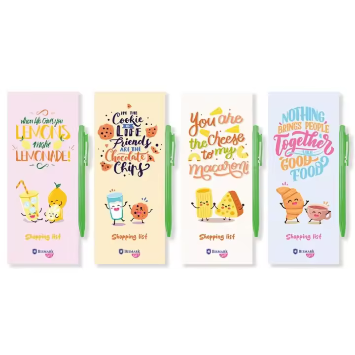 Disok Lote de 12 a 24 Libretas Imantadas para Frigorífico Lista de Compra + Bolígrafo - Detalles y Regalos Originales para Invitados de Bodas, Cumpleaños y Comuniones - Mujeres y Unisex - 1