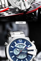 Reloj De Pulsera Para Hombre KAT-WACH Doble Pantalla En Acero Multicolor Con Luz LED Alarma Calendario Y Semana Display - details 6