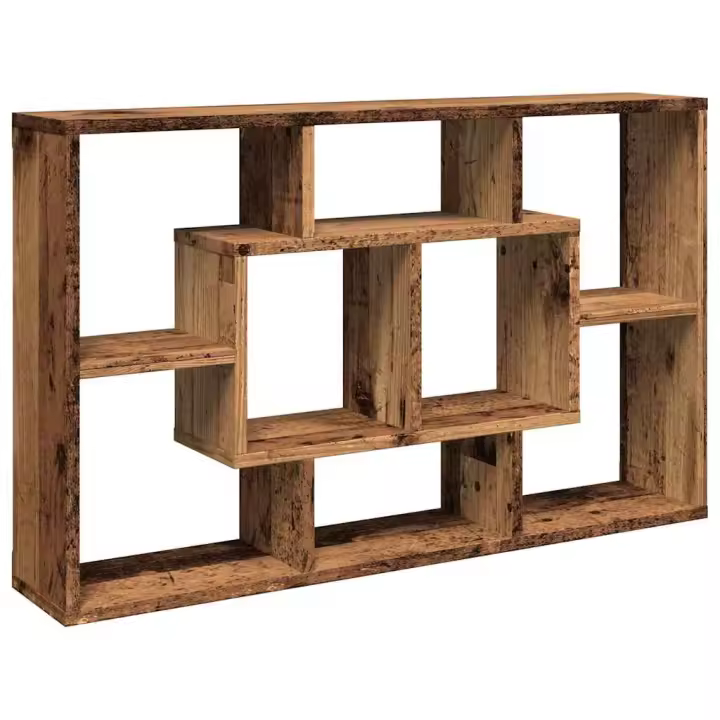 VidaXL Estantería de madera contrachapada Madera Vieja 85x16x52,5 cm - 1