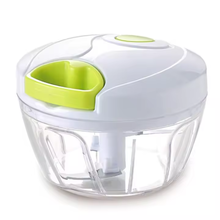 ARTEHOME Picadora-batidora manual de alimentos con cuerda,400 ml，con 3 cuchillas en acero inoxidable y 1 Agitador para  Ensalada Salsa,Picador de verduras, cebolla, ajo, frutas, carne, frutos secos - 1