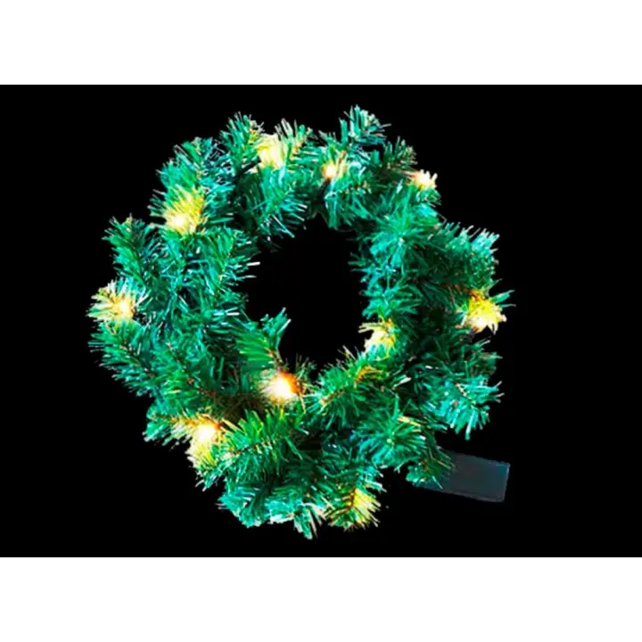 CORONA DE NAVIDAD SIN DECORACION 10 LEDS ADoceVoltios - 1