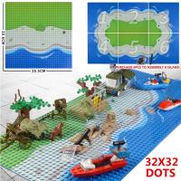 Bloques De Construcción MOC 32x32 Dots Estilo Isla Pradera Base Placa Para Figuras De Soldado Militar Y Ciudad Juguete Para Niños - details 0