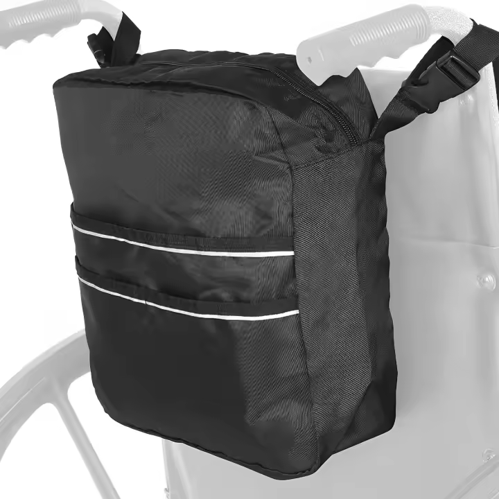 Bolsa De Ruedas Impermeable Con Bandeja Reflectora Segura Gran Capacidad Multifuncional Ayuda Para Discapacitados Bolsa De Transporte - 1