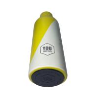 Botella Pryse de Acero Inoxidable 500ml con Base de Silicona - Blanco/Azul Cielo - details 5
