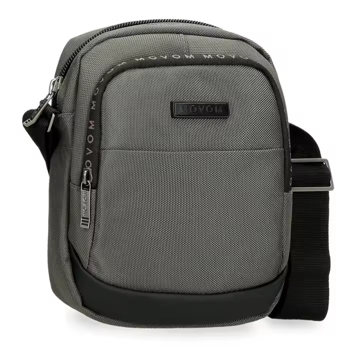 Bandolera Movom Buster dos compartimentos gris - 1