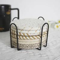 Juego De 8 Tapetes Para Vinos Con Alambre De Coton Incluye Estantes De Almacenamiento Tapete Para Taza De Café Decoración Para El Hogar - details 7