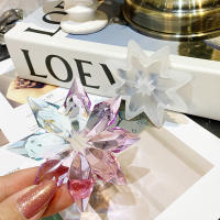 Molde De Silicona Para Resina Epoxy Cristal Forma De Copo De Nieve Adornos Para Arbol De Navidad Pendiente Molde Para Hacer Joyas - details 1