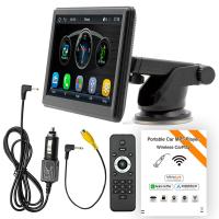 🎁【Detalles para Mamá】Con reproductor multimedia HD de 7 pulgadas para coche - GPS integrado, Bluetooth dual, control por voz, MP5, compatibilidad inalámbrica con CarPlay y pantalla táctil IPS - Apto para todos los vehículos. - details 1