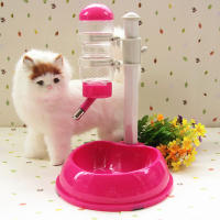Dispensador De Agua Para Gatos Y Perros Alimentador Automático Con Cuenco Para Hamsters En 4 Colores Stand De Alimento Botella De Agua 500ml Universal - details 2