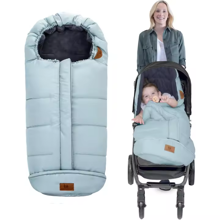 ZVD Saco Silla Paseo Universal Invierno,Mantener caliente、Impermeable Saco para Cochecito bebe antideslizante,Apto para todo tipo de cochecitos para bebés de 0 a 4 años - 1