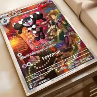 Póster Anime Pokemon MINISO HD Arte Pegatina Para Pared Resistente Al Agua Decoración Aestética Para Sala De Estar Dormitorio Bar - details 16
