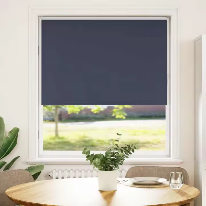 Estor Enrollable Opaco marino 110x130 cm Tela Ancho 105,7 cm - 1