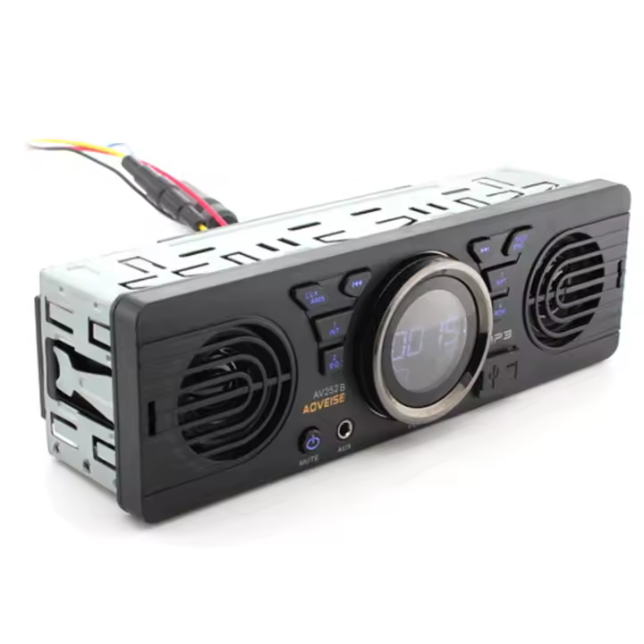 Radio De Coche Con Memoria SD Y Altavoz BT 12V Reproductor De MP3 Con Altavoz Host Estéreo De Coche Seguro - 1