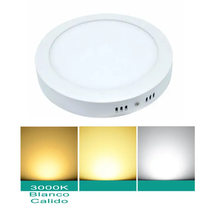 Mil Luces Plafon LED Redondo Superficie 12W Blanco Diametro 17cm Aluminio Driver Incluido Facil Instalacion - 1