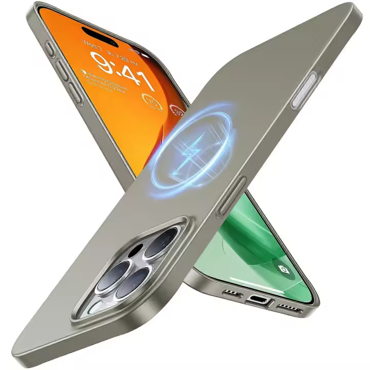 Funda para iPhone 16 Max Pro compatible con MagSafe, cubierta rígida de PC a prueba de golpes - Azul marino - 1