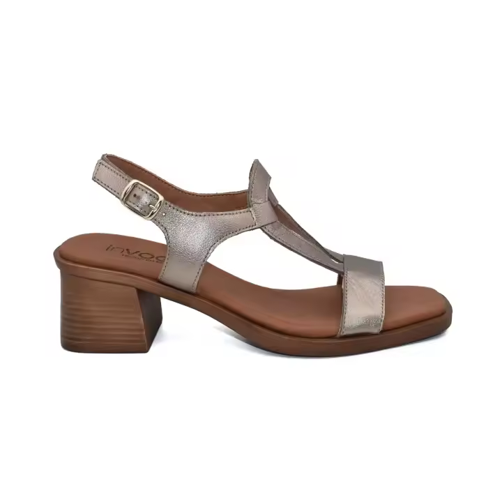 Sandalias de Piel metalizada Piel Microfibra transpirable y termoreguladora Piel rellena de gel - 1