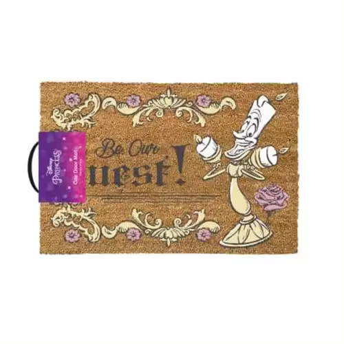 Felpudo Disney Princess La Bella Y La Bestia Be Our Guest Cm 60X40 - Gp86490 - 1