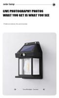 Lámparas De Seguridad Solar Exterior Impermeables Con Sensor De Movimiento Iluminación Automática De Jardín 1-4PCS Luz LED Calor - details 9