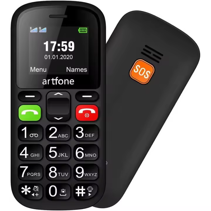 Móvil Artfone CS181 con Teclas Grandes y Botón SOS Ideal para Personas Mayores - 1