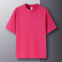 Camiseta De Algodón Puro 100% Para Hombre Manga Corta Verano Moda Casual Color Sólido Cuello Redondo Top Amplio Para Pareja - details 32