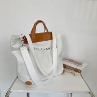 Bolso de mano para mujer, bolso de hombro de lona, ​​bolso de hombro multifuncional, bolso de compras portátil, adecuado para el trabajo, cor la escuela, viajes, uso diario, 31x17x39cm con un gran bolsillo con cremallera, dos correas cortas para las manos - details 1