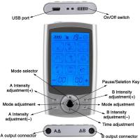 Estimulador Muscular TENS Masajeador Eléctrico EMS Acupuntura Terapia Digital Adelgazante Máquina De Electroestimulación 36 Modos - details 1