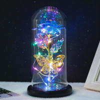 Lámpara De Noche Con Rosas Artificiales Y Mariposas LED Regalo Para Mujeres Y Niñas Luces Atmosféricas De Colores - details 9