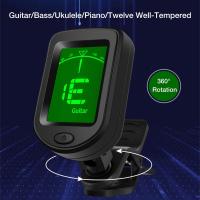 Afinador Digital Cromático T-02 Afinador De Guitarra Clip-on Tamaño Mini Para Acústica Ukulele Violín Con Pantalla LCD - details 1
