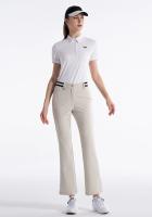 PGM Pantalones De Golf Para Mujer Alta Elasticidad Verano Primavera Casual Largo Secado Rápido Flared KUZ176 Cierre Botón Fly Material Poliéster - details 16