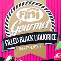 Fini Regaliz Gourmet Negro Relleno de Cereza 32 x 32 g Black Liquorice Cherry Flavour Vegano Sin Gluten - details 0
