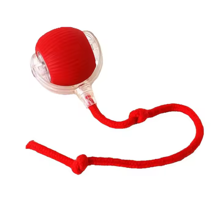 BIT Pelota Interactiva para Gatos, Juguete Eléctrico para Gatos, Recargable por USB, 3 Modos de Trabajo, 360° para Perros y Gatos, Rojo - 1