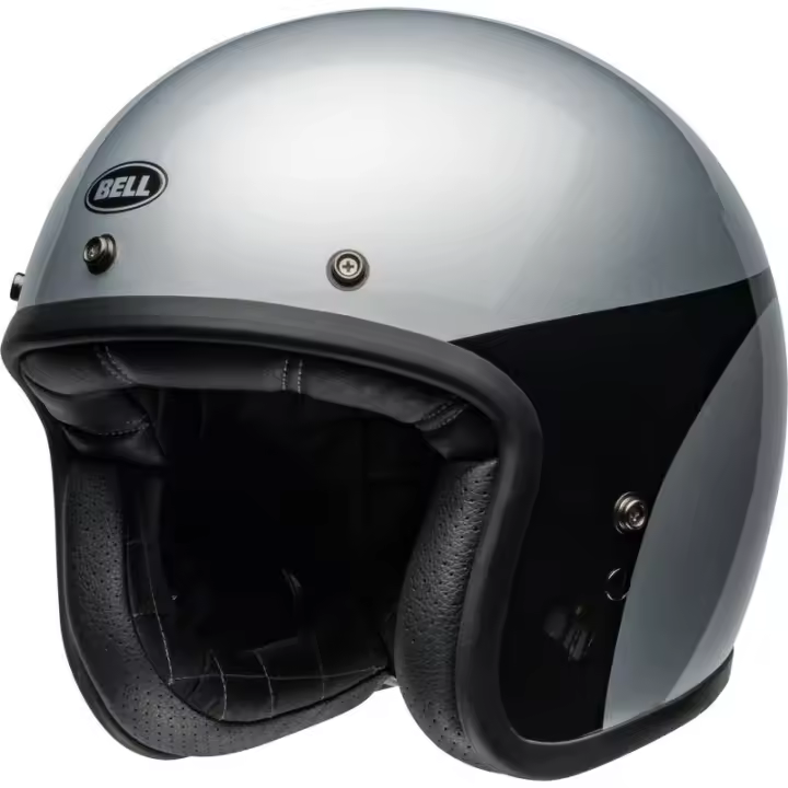 Casco BELL Custom 500 - Chassis Gloss Silver BLACK TALLA S - 1