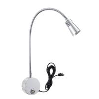 Lámpara De Pared USB 5V 3CCT Dimmable CRI98 RG0 Luz De Lectura En La Cama Luz De Trabajo Con Gorra Ajustable 15" Material Aluminio Y Acrílico Para Dormitorio - details 3