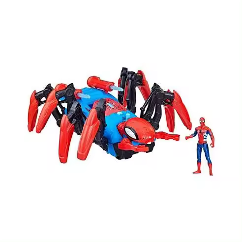 Hasbro Figura Spider-Man Vehículo Aracnolanzador - Lanza Proyectiles y Agua - 1