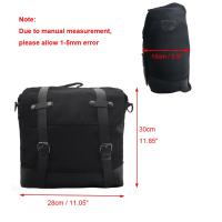 Bolsas De Sillín Para Motocicleta Negras Impermeables De Lona Con Cera De Aceite Bolsas Laterales Para Motocicleta Equipaje De Herramientas - details 12