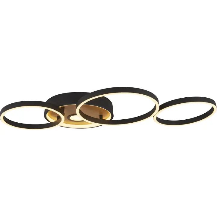El policarbonato Negro de Maple Brown de La Curiosidad Moderna de la lámpara del Techo llevó 40W 3000K - 1