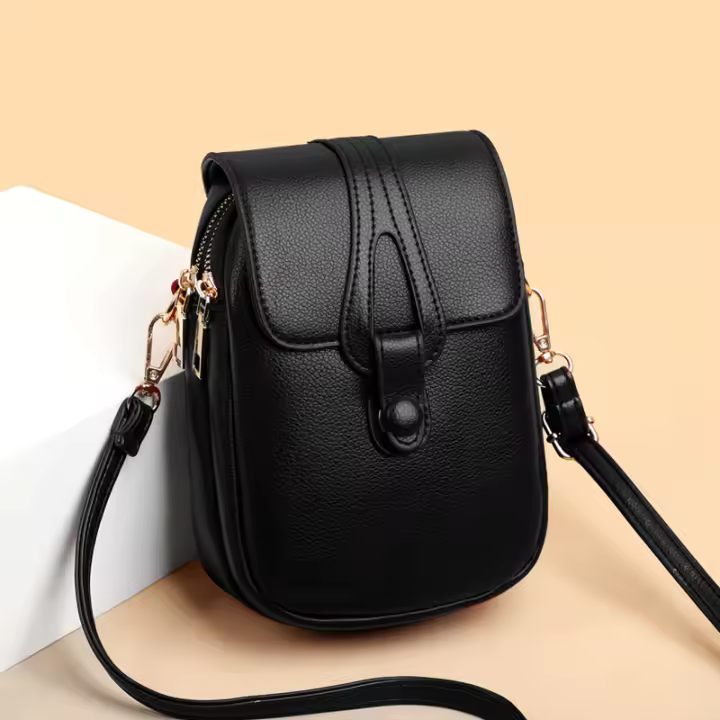Bolso De Hombro Para Mujer 2024 Estilo Crossbody Versátil Y Moda Bolsa De Teléfono Móvil Material PU Con Lining De Poliéster - 1