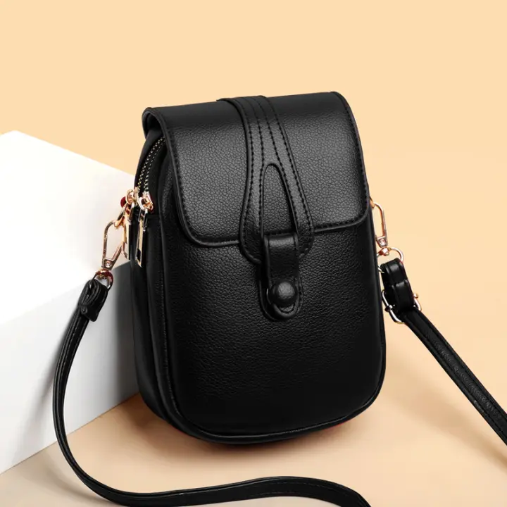 Bolso De Hombro Para Mujer 2024 Estilo Crossbody Versátil Y Moda Bolsa De Teléfono Móvil Material PU Con Lining De Poliéster - 1